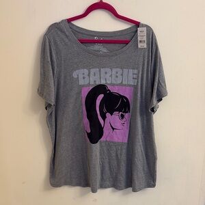 Barbie Gray and Purple Short Sleeve Tee